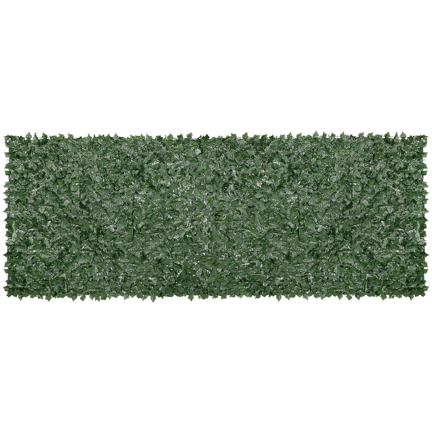 Ivy Privacy Fence, 1.5 x 4 m Artificial Green Wall Screen, Green Ivy Fence with Mesh Fabric and Reinforced Joint, Fake Hedges Vine Leaf Decoration for Outdoor Garden, Yard, Balcony