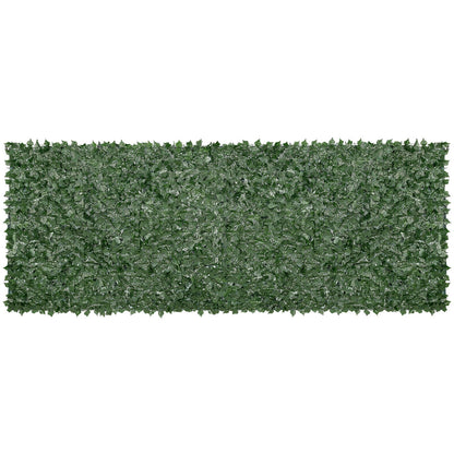 Ivy Privacy Fence, 1.5 x 4 m Artificial Green Wall Screen, Green Ivy Fence with Mesh Fabric and Reinforced Joint, Fake Hedges Vine Leaf Decoration for Outdoor Garden, Yard, Balcony