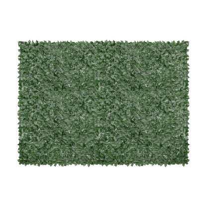 Ivy Privacy Fence, 1830 x 2440 mm Artificial Green Wall Screen, Greenery Ivy Fence with Mesh Fabric and Reinforced Joint, Fake Hedges Vine Leaf Decoration for Outdoor Garden, Backyard