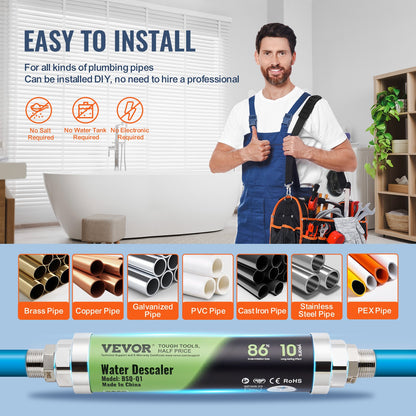 Ganzes Haus-Salz-freies Entkalkungsmittel Physical Scale Descaling System SAAS Alloy