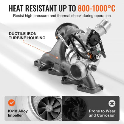 Turbo Turboladdarsats med ventil Chevy Chevrolet Cruze 2011-2019 1.4T |  EU