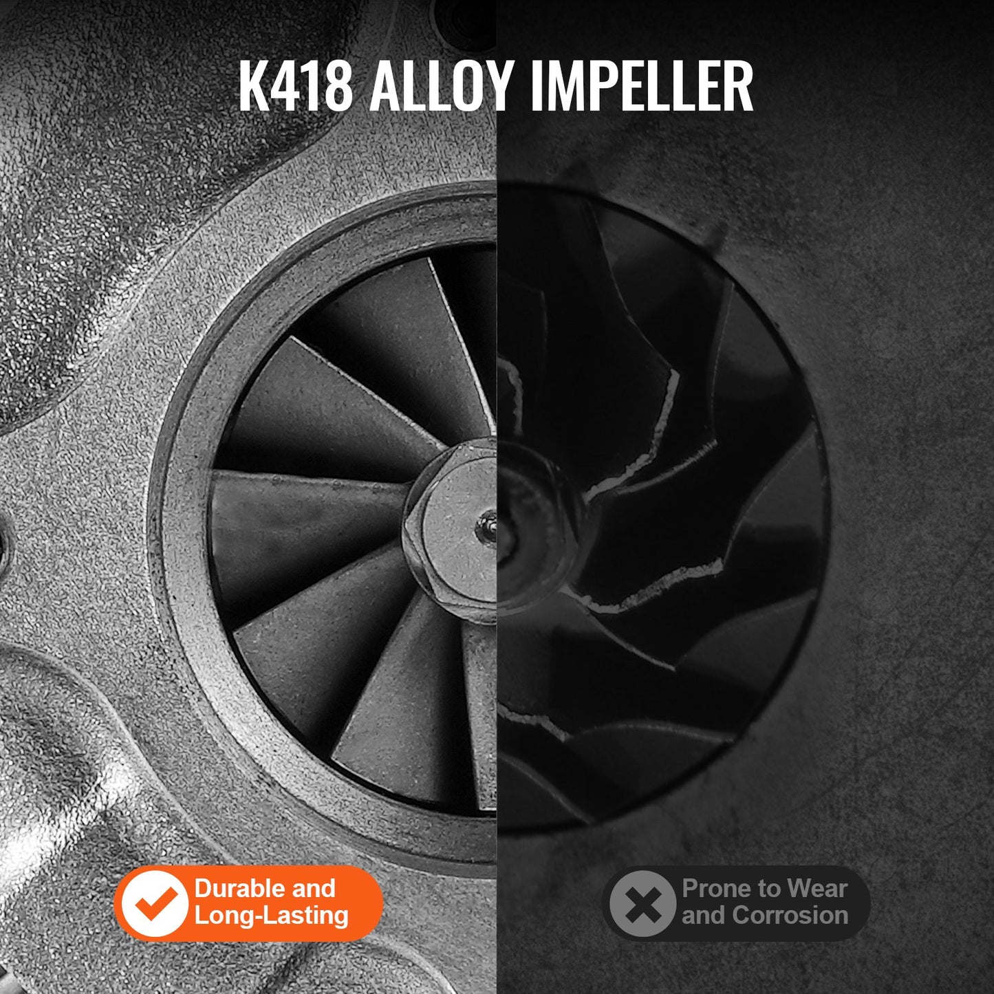 Turbo Turbo med packningssats för 1,5L-4,0L motorvolym