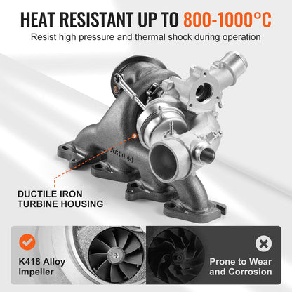 Turbo Turbocharger Kit for Engines Chevy Chevrolet Cruze 2011-2019 1.4T