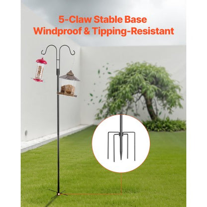 Double Shepherds Hook 8-pack 2730 mm Robust Bird Feeder Pole | EU