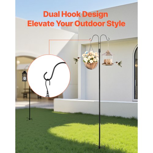 Doppelter Hirtenstab, 8er-Pack, 1950 mm, robuste Vogelfutterstange | EU