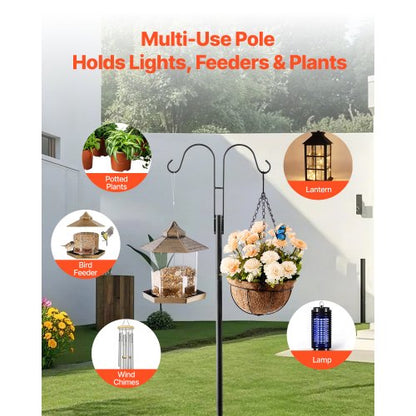 Double Shepherds Hook 8-pack 2345 mm Robust Bird Feeder Pole | EU