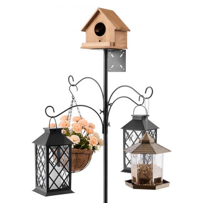 2370 mm bird feeding station with 4 hooks, stand for wild bird feeders | EU