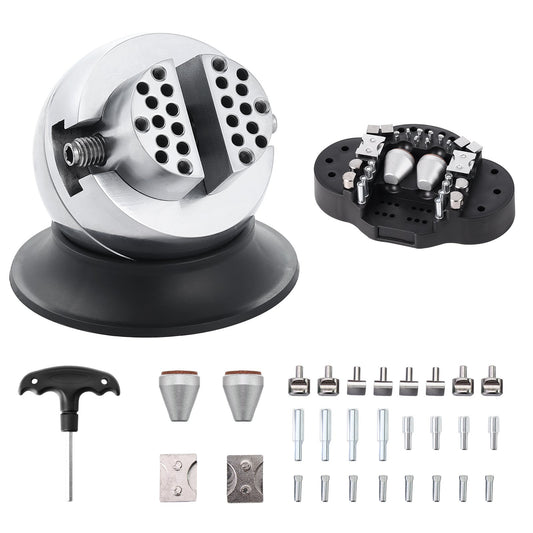 3-Zoll-Gravierblock, Blockschraubendreher mit 30-teiligem Zubehör, eingelegten Diamanten, komplettes Set mit Kugelschraubendreher-Bit, Gravurwerkzeuge für Schmuckhandwerk