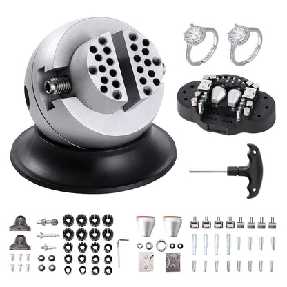 Kugelumlaufspindel, 3-Zoll-Gravierwerkzeug, 360°-Drehung Gravierblockschraube, 70-teiliges Zubehör Schmuckgravurblockwerkzeug Standardblock für Edelsteineinlagen und kleine Gravuren