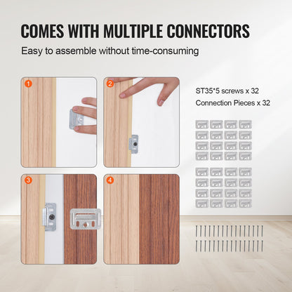 Holzlamellen Akustikpaneele 8 Stück 96 x 6 Zoll WPC für moderne Wand Eschenholz