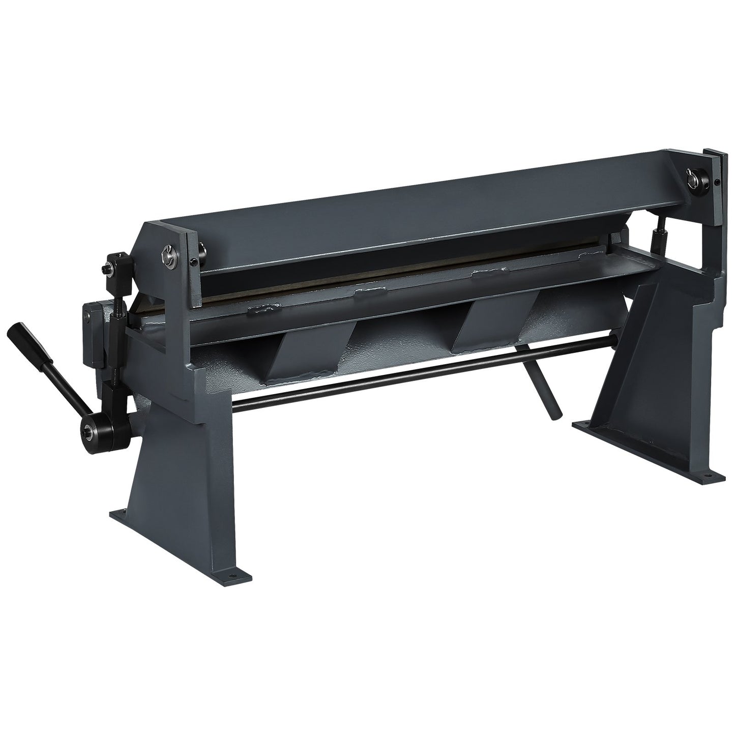 Box and Pan Brake, 24-Inch, 0-130 Degrees Sheet Metal Bending Brake, Portable Metal Bender with 20 Gauge Low Carbon Steel 14 Gauge Aluminum Capacity, 5 Adjustable Fingers for Metal Bending