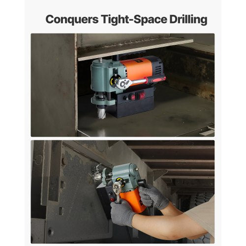 Flache Magnetbohrmaschine Bauchbohrmaschine 1300 W 35 mm Bohrdurchmesser | EU