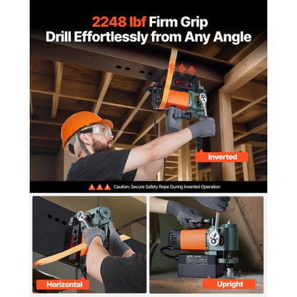 Flache Magnetbohrmaschine Bauchbohrmaschine 1300 W 35 mm Bohrdurchmesser | EU