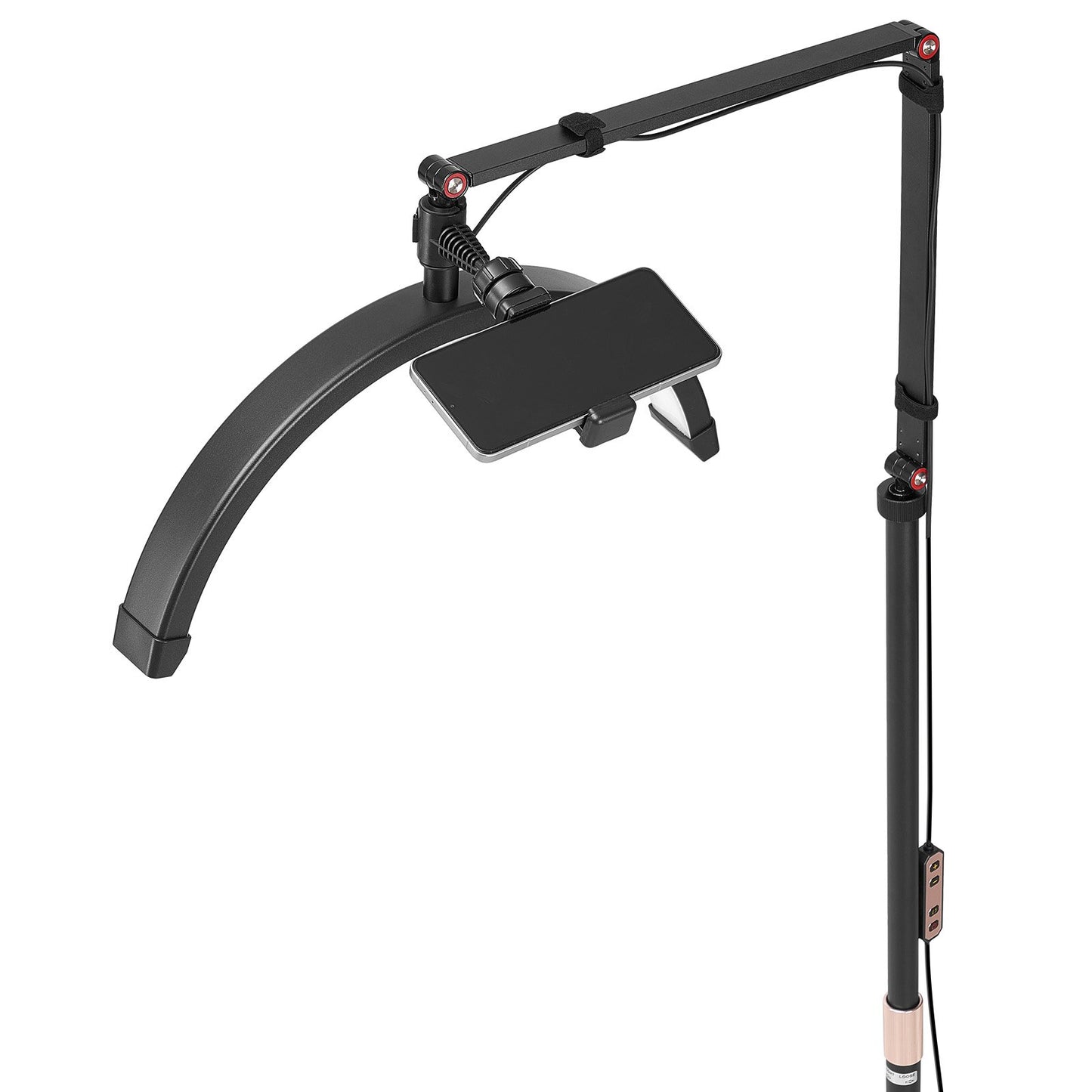 Half Moon Light för Esthetician 2 i 1 LED-golv- och skrivbordslampa Lash Light Arched