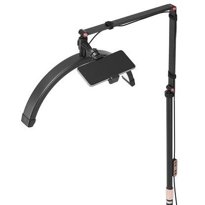 Half Moon Light för Esthetician 2 i 1 LED-golv- och skrivbordslampa Lash Light Arched