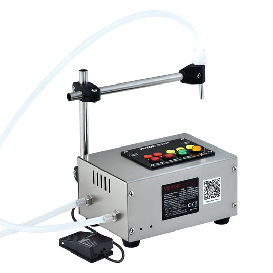 Vätskepåfyllningsmaskin, 10-4000 ml påfyllningskapacitet, automatisk flaskfyllningsmaskin tappningsmaskin Digital kontroll för mjölk, vatten, vin, dryck, sojasås, vinäger, alkohol (enkel munstycke)