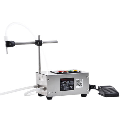 Vätskepåfyllningsmaskin, 10-4000 ml påfyllningskapacitet, automatisk flaskfyllningsmaskin tappningsmaskin Digital kontroll för mjölk, vatten, vin, dryck, sojasås, vinäger, alkohol (enkel munstycke)