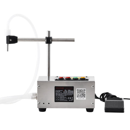 Vätskepåfyllningsmaskin, 10-4000 ml påfyllningskapacitet, automatisk flaskfyllningsmaskin tappningsmaskin Digital kontroll för mjölk, vatten, vin, dryck, sojasås, vinäger, alkohol (enkel munstycke)