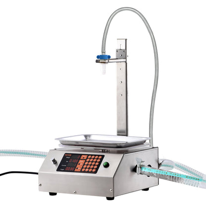 Vätskepåfyllningsmaskin, 30-15000 g vägningskapacitet, automatisk flaskfyllningsmaskin tappningsmaskin Digital kontroll för mjölk, vatten, olja, vin, dryck, tvättmedel, schampo (enkel munstycke)