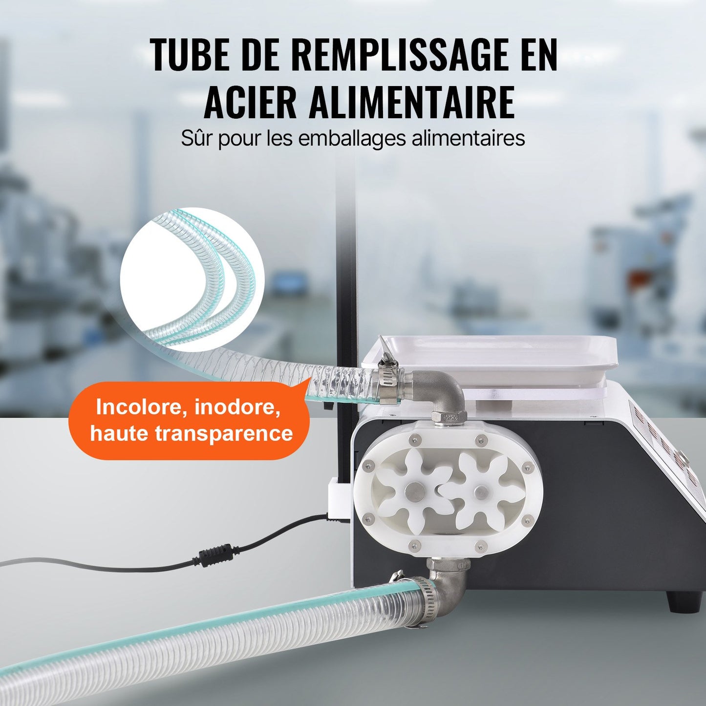 Liquid Filling Machine, 50-5000 g Weighing Capacity, Automatic Bottle Filler Machine Bottling Machine Gear Pump Digital Control for Honey, Oil, Wine, Detergent, Viscous Liquids (Single Nozzle)