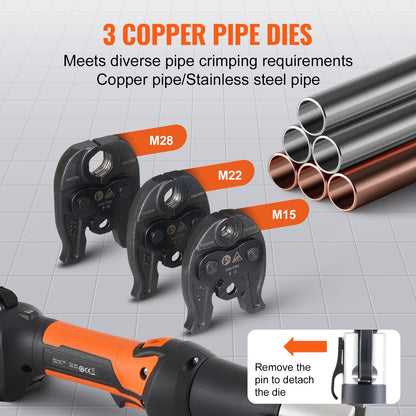 Pro Press Tool Pipe Crimping Kit Press Tool Battery Kit M15 M22 M28 Käft