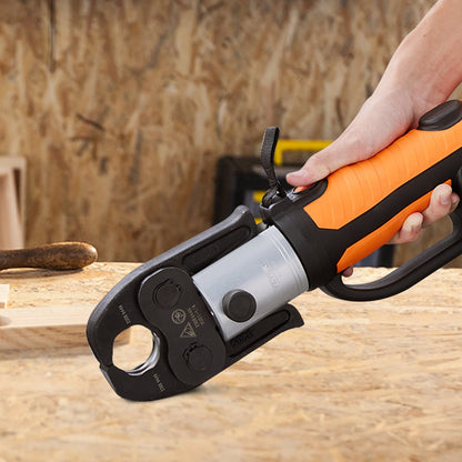 Pro Press Tool, 18V Electric Pipe Crimping Tool for 1/2" to 2" Stainless Steel, Copper, PEX Pipes, Press Tool Kit with 6 Pro Press Jaws, 2PCS 4AH Battery, Fast Charger & Carrying Case