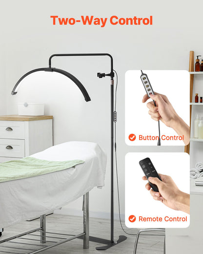 Halbmondlicht für Kosmetikerin 26 Zoll dimmbare LED-Stehlampe Wimpernlicht gewölbt