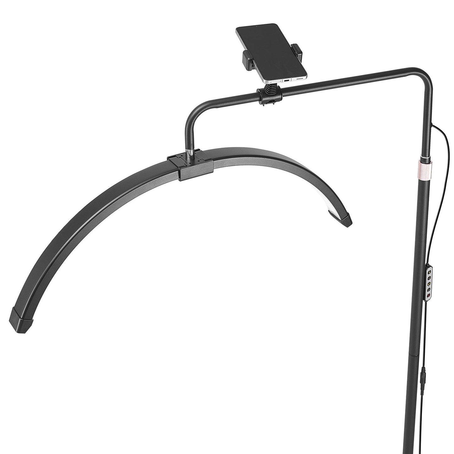 Halbmondlicht für Kosmetikerin 26 Zoll dimmbare LED-Stehlampe Wimpernlicht gewölbt