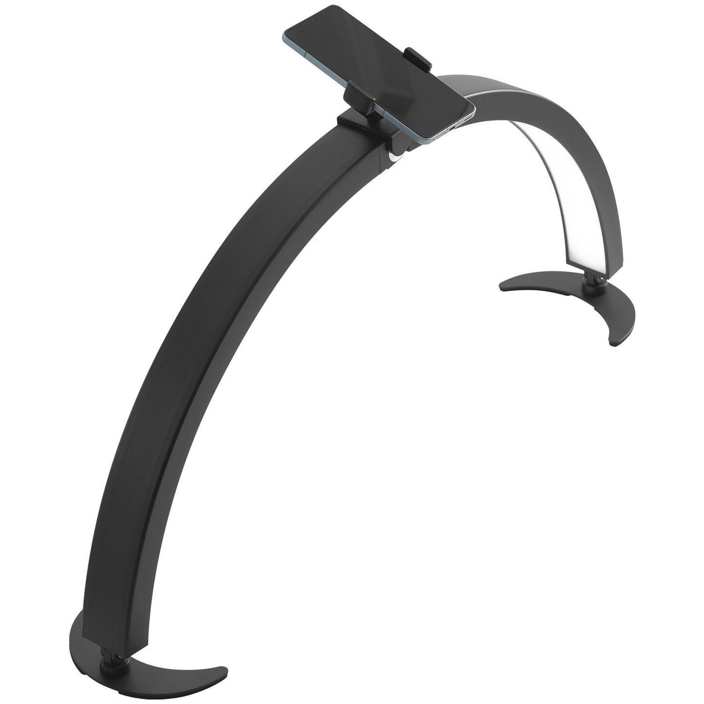 Spikbordslampa 40 W Half Moon skrivbordslampa med telefonhållare Justerbar ljusstyrka