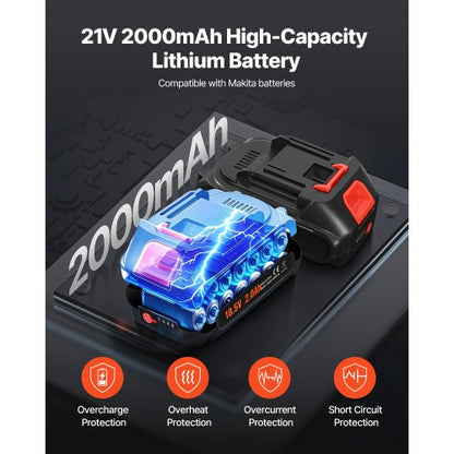 Akku-Fettpresse, 20 V, elektrisches Fettpressen-Set mit Akku, 30-Zoll-Schlauch