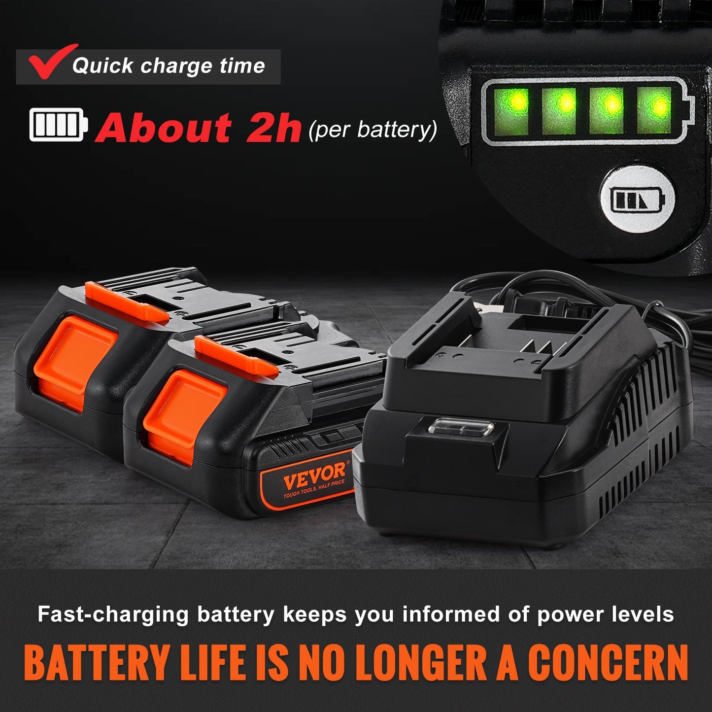 Sladdlös fettpistol elektrisk 20 volt 2,0 Ah batterisats 10000PSI med fodral