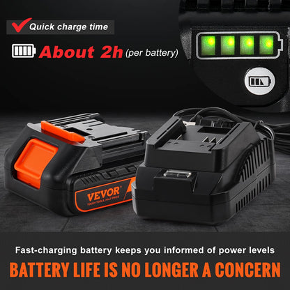 Cordless Grease Gun, 20-Volt, 10,000 PSI, 39" Long Hose, Electric Grease Gun Kit Professional High Pressure Battery Powered Grease Gun with Carrying Case, Battery and Charger Included, Black