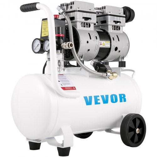 Air Compressor 6.6 Gallon, Portable Air Compressor 1 HP, Oil Free Air Compressor Steel Tank 750W, Pancake Air Compressor 115 PSI, Ultra Quiet Compressor for Home Repair, Tire Inflation