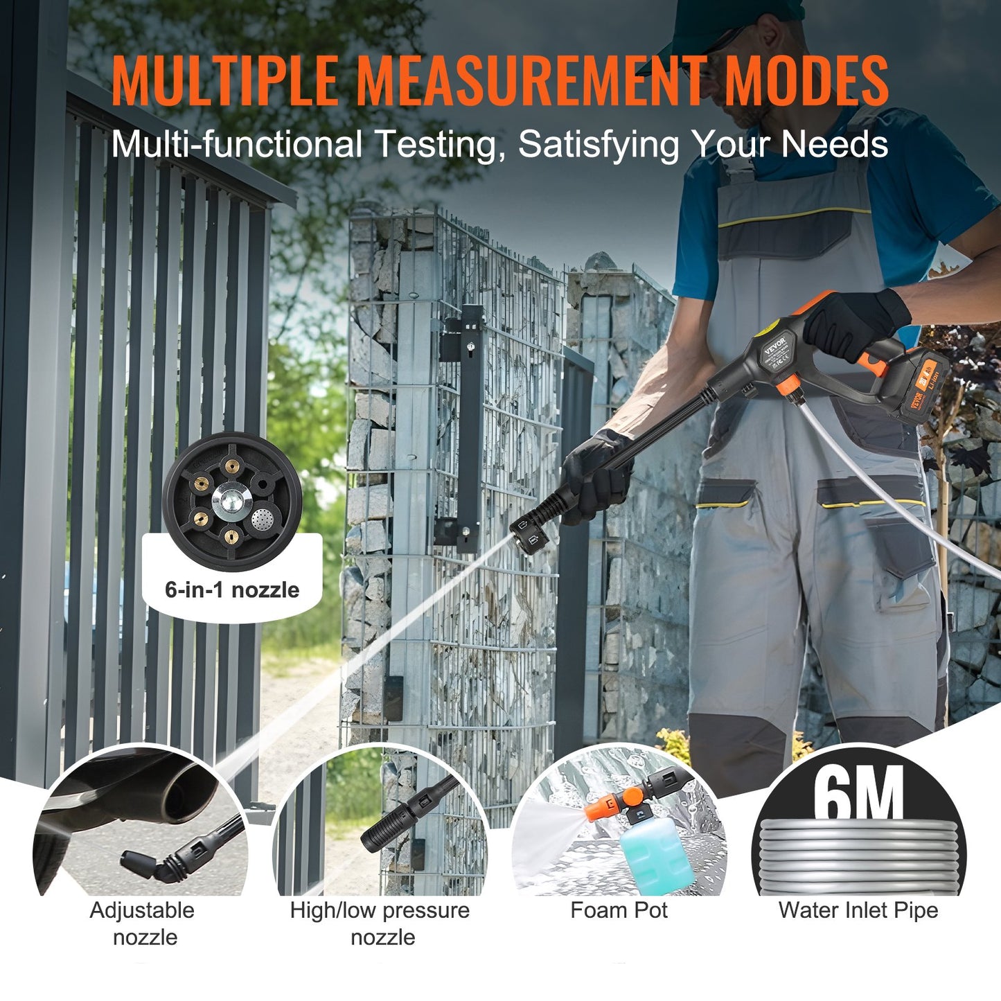 Cordless High Pressure Washer Cleaning Portable Water Sprayer Truck 652 PSI