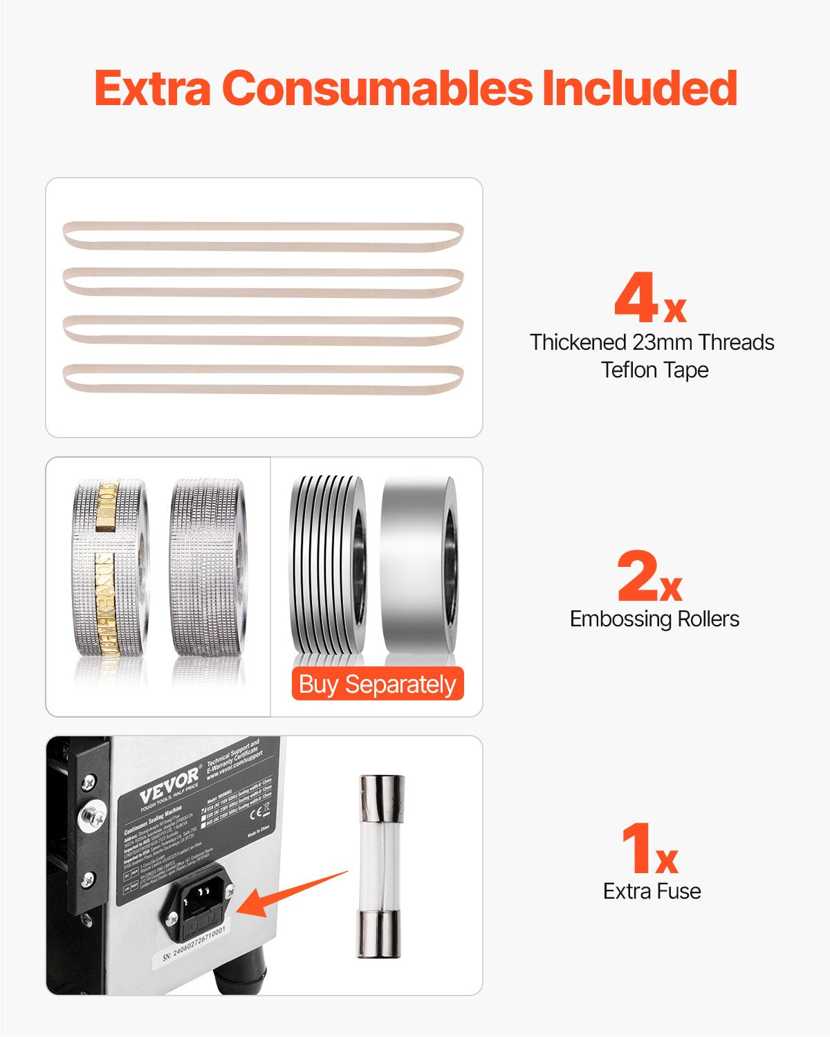 Continuous Bag Band Sealing Machine, 0.24-0.47 in/6-12 mm Seal Width, Horizontal Band Sealer Machine with Digital Temperature Control, Stainless Steel Bag Sealer for 0.02-0.8 mm Plastic Bag Film