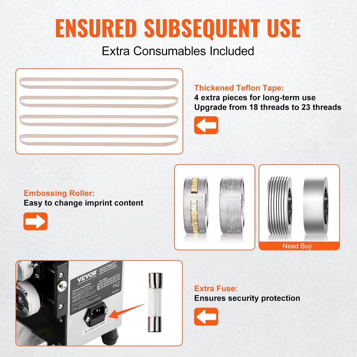Continuous Bag Band Sealing Machine Horizontal Band Sealer Carbon Steel