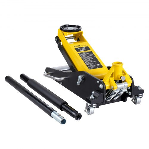 Low Profile Floor Jack 2 Ton Heavy Duty Dual Piston Rapid Pump