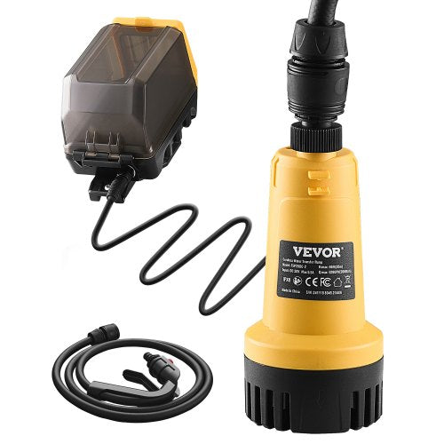 Cordless Submersible Water Transfer Pump, 528GPH, Portable Sump Pump with G3/4" Garden Hose, Compatible with Dewalt 20V MAX Battery (No Battery), Electric Utility Pump for Pool, Garden, Pond