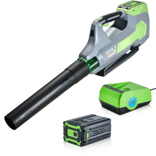 Cordless Leaf Blower, 60V Powerful Electric Leaf Blower with 5.0Ah Battery, Fast Charging & Quiet Operation, 3 Speed Control, 650 CFM/125 MPH Lightweight Powered Blowers for Leaves Lawn Care