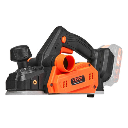 Cordless Electric Hand Planer, 3-1/4" Width, 16500 rpm Handheld Wood Planer with 5/64" Adjustable Planing Depth HSS Blade Dual Side Dust Outlets, for Woodworking Wood Planing Surface Smoothing