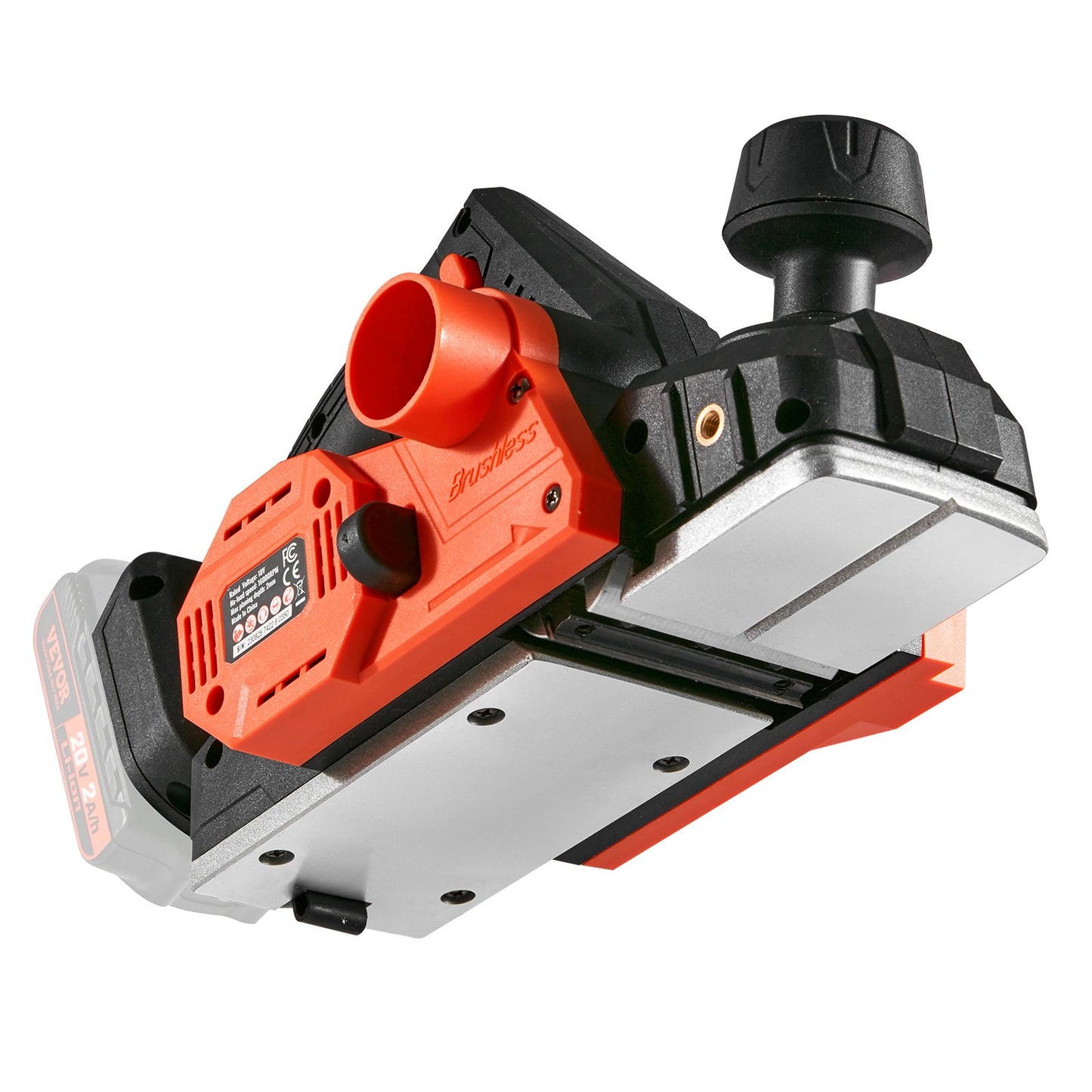 Cordless Electric Hand Planer, 3-1/4" Width, 16500 rpm Handheld Wood Planer with 5/64" Adjustable Planing Depth HSS Blade Dual Side Dust Outlets, for Woodworking Wood Planing Surface Smoothing