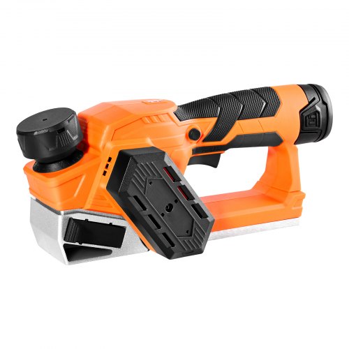 Cordless Handheld Planer, 2-1/5-Inch Cut Width, 14500 RPM Electric Hand Wood Planer with 2 Ah 12V Lithium Battery, Brushless Motor, Adjustable Cut Depth, 2 Blades, for Woodworking Wood Chamfer