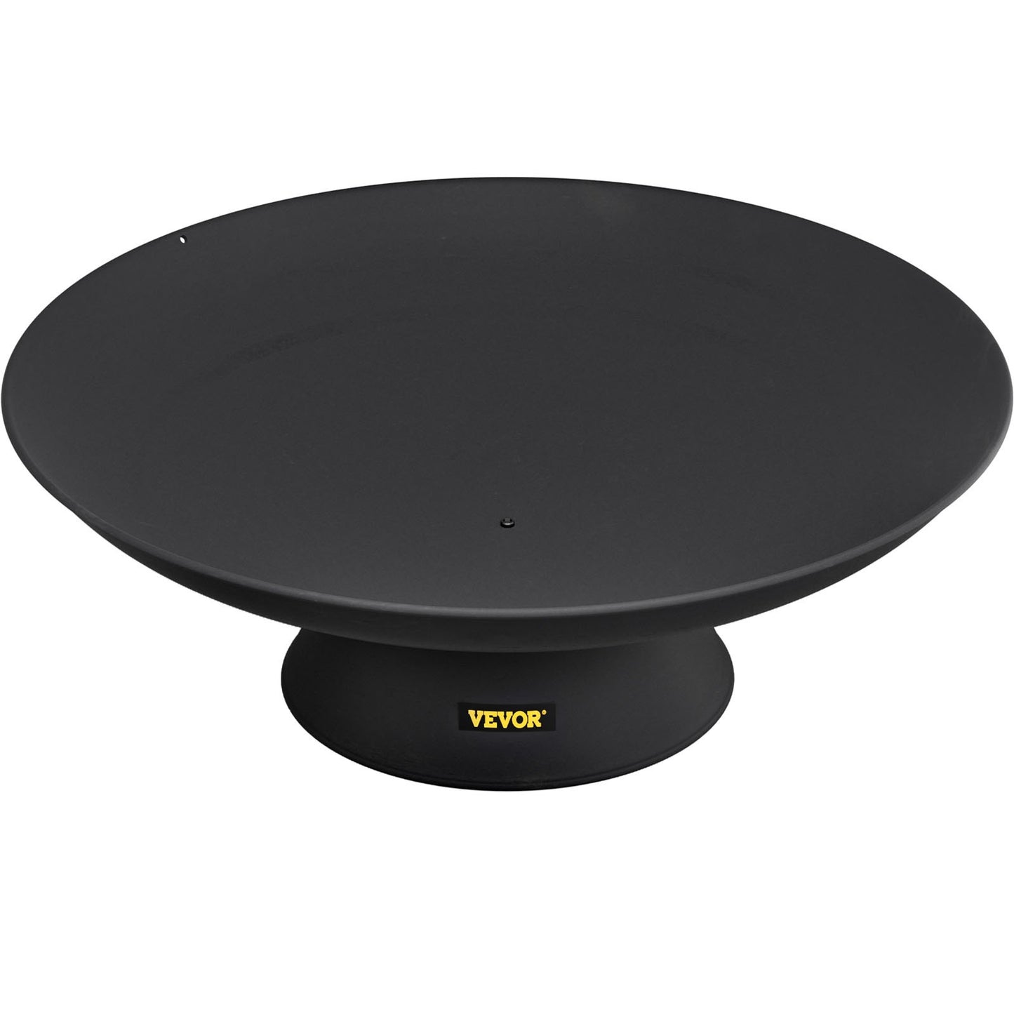 Fire Pit Bowl, 30-inch Deep Round Cast Iron Fire Bowl, Wood Burning for Patios, Backyards and Camping Use, with a Stable Bowl Designed Base and a Wood Stick, Black