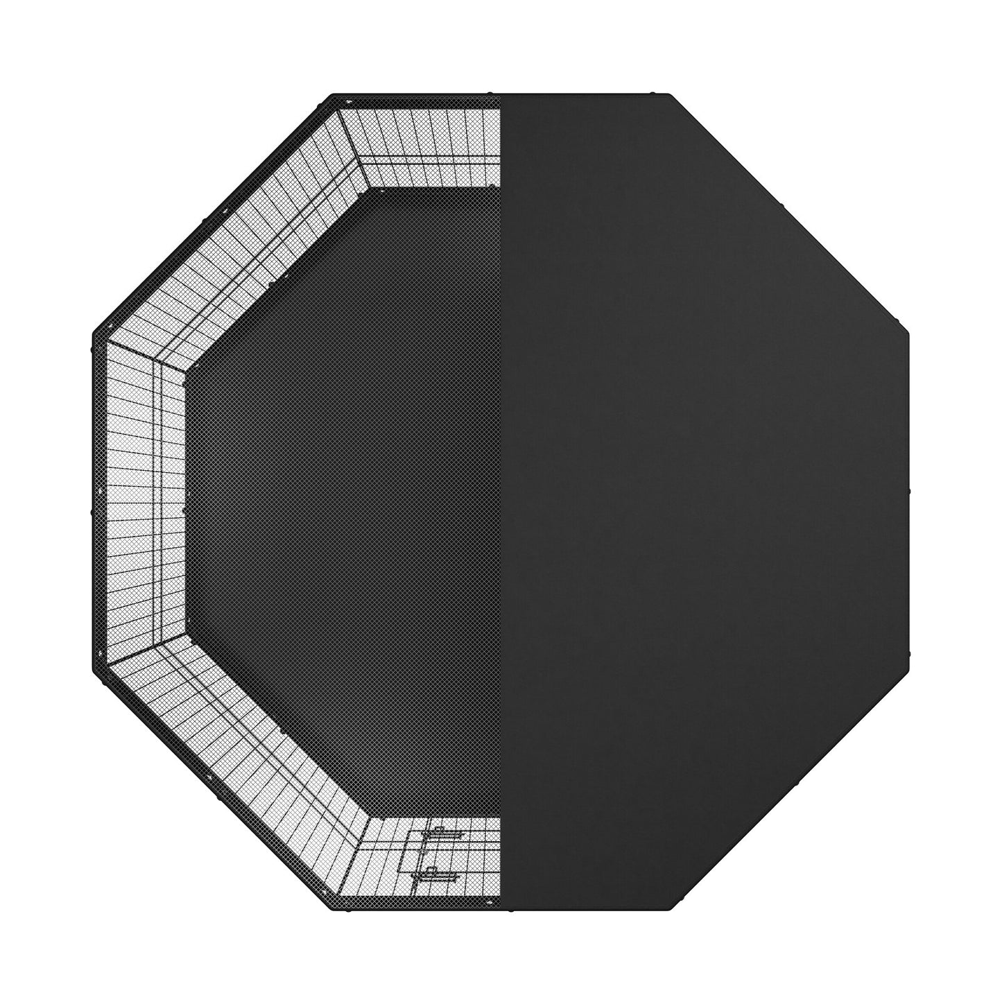 Dog Playpen, 8 Panels, Foldable Metal Dog Training Pen with Top Lid and Bottom Pad, 24" H Pet Fence Puppy Crate Kennel, Indoor Outdoor Dog Pen for Small Medium Pets, for Camping, Farm