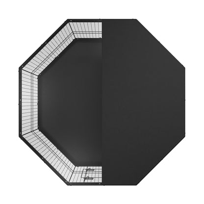 Dog Playpen, 8 Panels, Foldable Metal Dog Training Pen with Top Lid and Bottom Pad, 24" H Pet Fence Puppy Crate Kennel, Indoor Outdoor Dog Pen for Small Medium Pets, for Camping, Farm