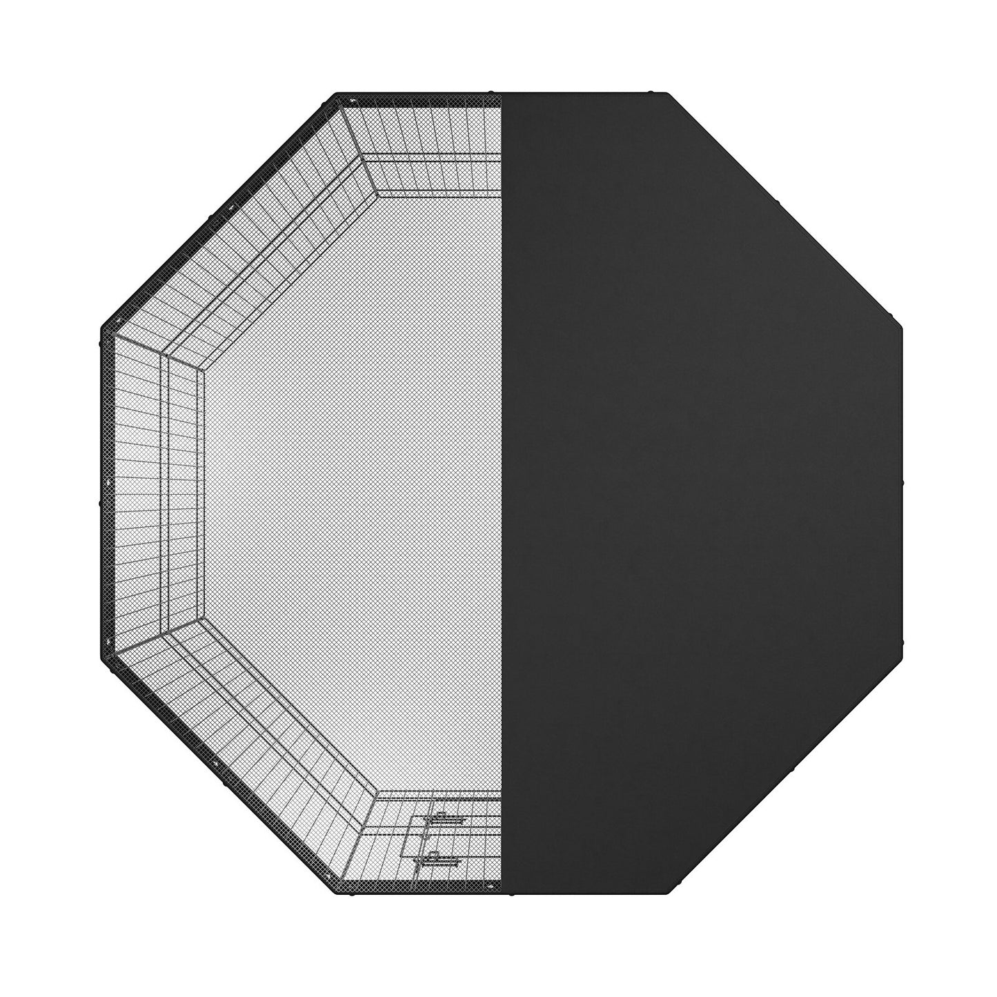 Laufstall für Hunde, 8 zusammenklappbare Metall-Trainingsgehege mit Deckel, 61 cm hoher Haustierzaun, Welpenkäfig mit Erdspießen, Hundegehege für drinnen und draußen, für kleine und mittelgroße Haustiere, für Camping, Garten