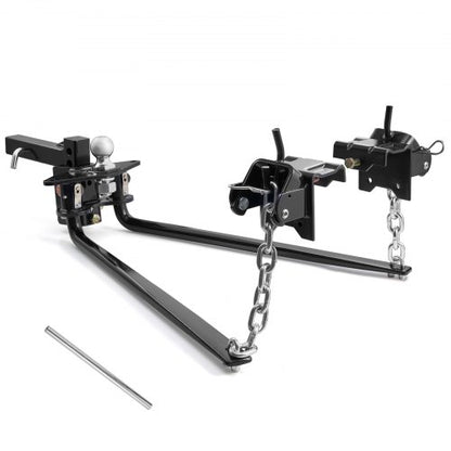 Weight Distribution Hitch, 10000 lbs Max Towing & 1000 lbs Max Tongue, Weight Distributing Hitches Kit Includes 2 in Shank and 2-5/16 in Ball, Load Leveling Hitch for Trailers, Black