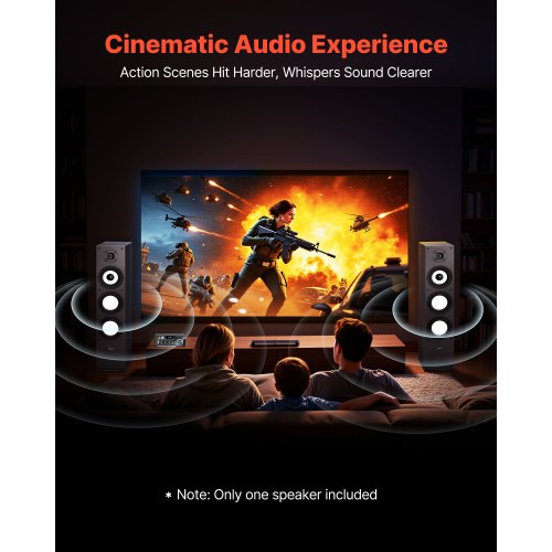 Standlautsprecher 2-Wege-Standlautsprecher 200W Peak Single | EU