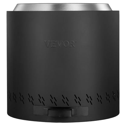 Smokeless Fire Pit Stove Bonfire 15,8 i Dia Vedeldad rostfritt stål