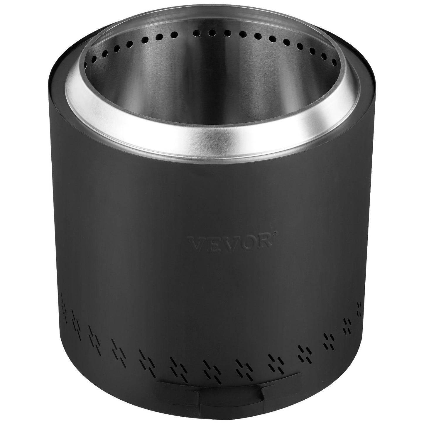 Smokeless Fire Pit Stove Bonfire 15,8 i Dia Vedeldad rostfritt stål